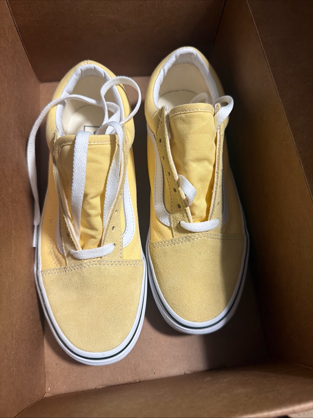 VANS OLD SKOOL OCHRE/TRUE WHITE US MEN 6 / WOMEN 7.5